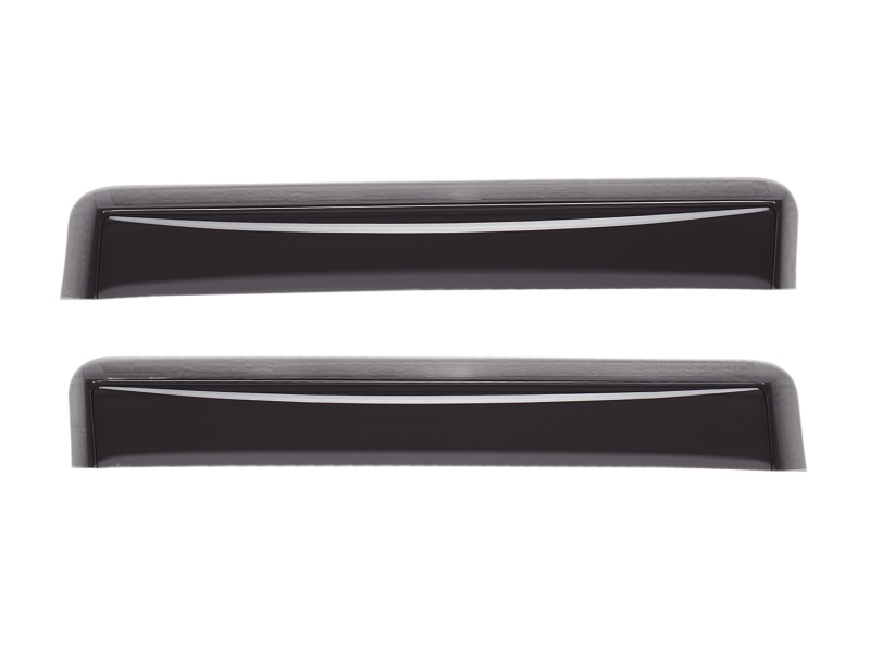 WeatherTech 99-07 Ford Super Duty Super Crew Rear Side Window Deflectors - Dark Smoke - 81138