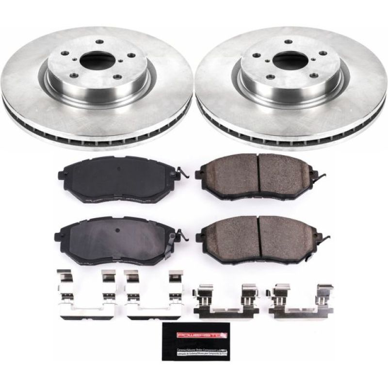 PowerStop KOE4603 Stock Replacement Brake Kit For 16-19 Subaru WRX 2.0L