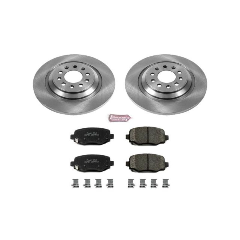 Power Stop KOE6542 Stock Replacement Brake Kit For 14-19 Jeep Cherokee 2.4L