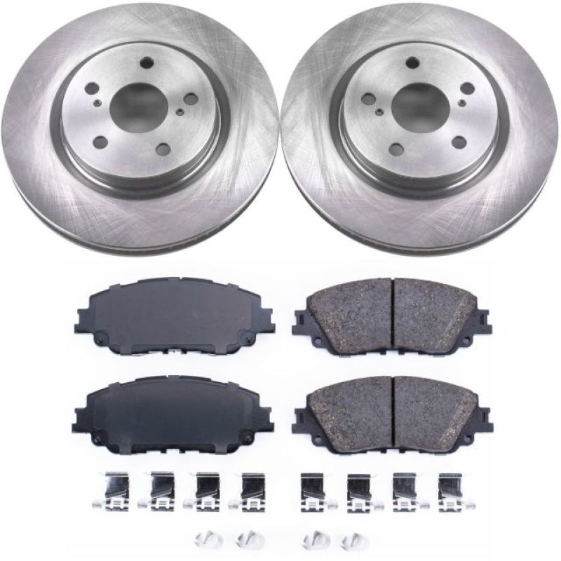 Power Stop KOE7895 Stock Low-Dust Ceramic Front Brake Pad and Rotor Kit NEW