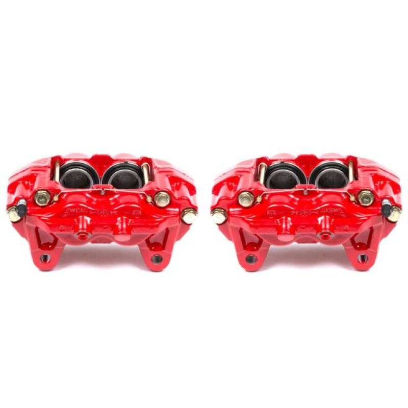 Power Stop S2632 Red Powder Coated Front Driver Side Brake Caliper (Pair) NEW