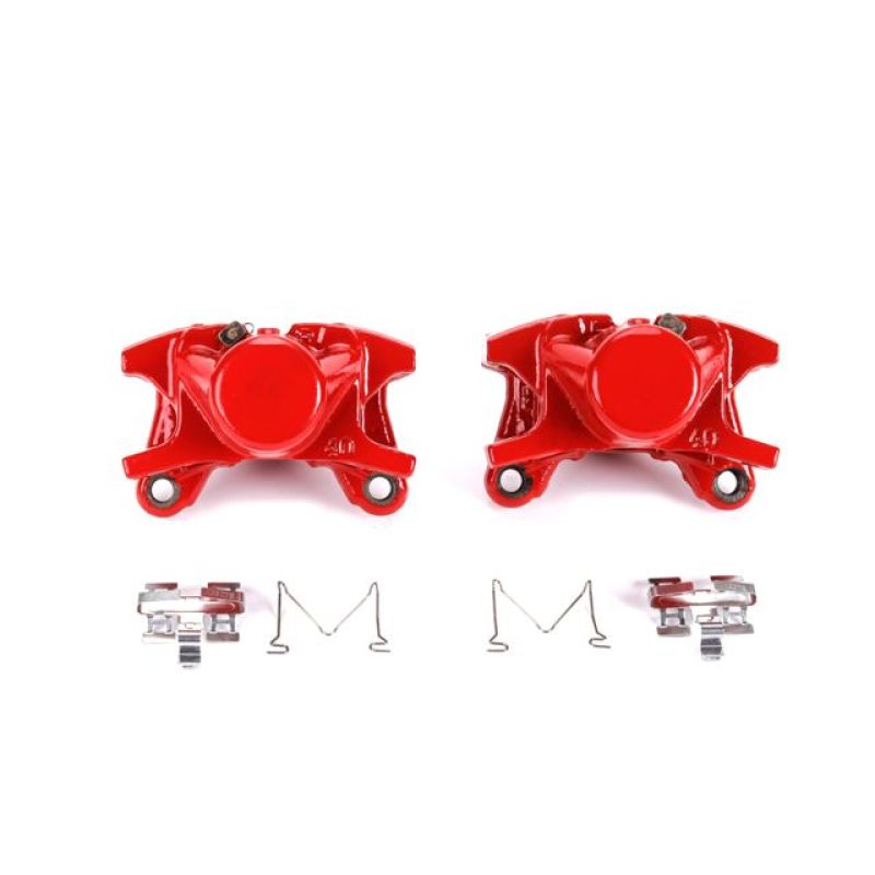 Power Stop 01-05 Lexus IS300 Rear Red Calipers w/o Brackets - Pair - S2838