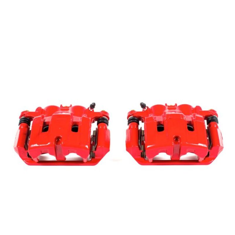 Power Stop 09-14 Acura TL Front Red Calipers w/Brackets - Pair - S3102