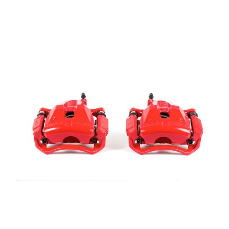 Power Stop 05-15 Toyota Tacoma Front Red Calipers w/Brackets - Pair - S3200