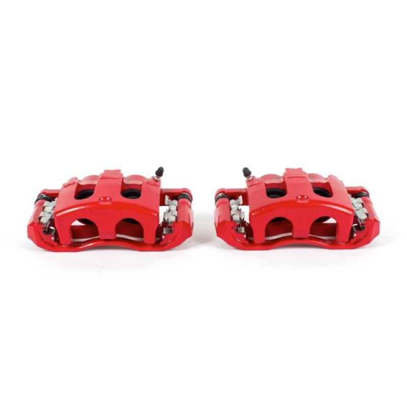 Power Stop S4994 Red Powder Coated Front Passenger Side Brake Caliper (Pair) NEW