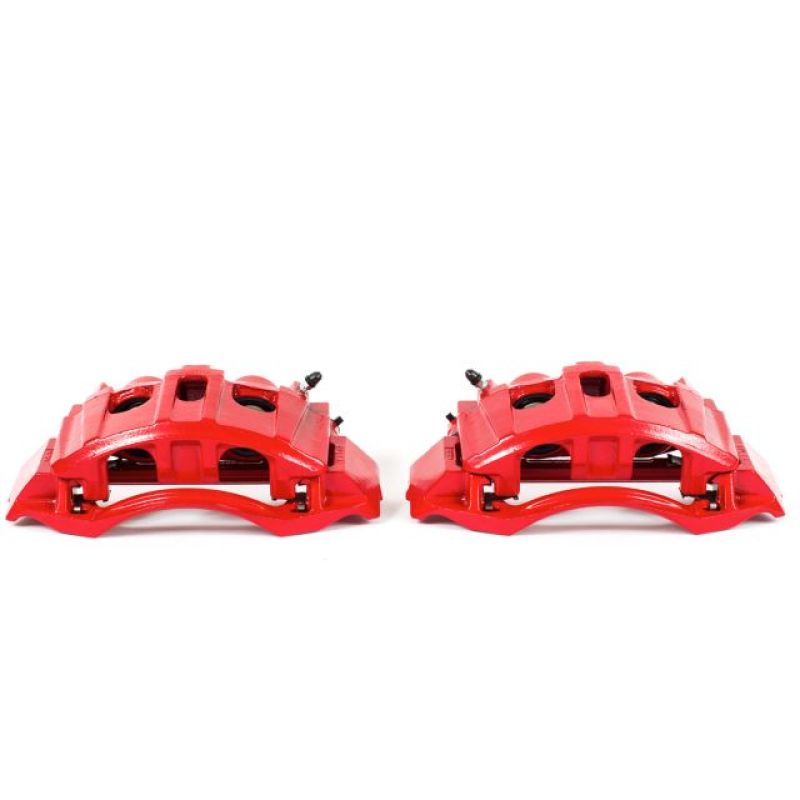 Power Stop 08-14 Ford E-150 Rear Red Calipers w/Brackets - Pair - S5074