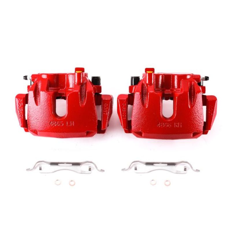 Power Stop 11-17 Dodge Durango Front Red Calipers w/Brackets - Pair - S5296A