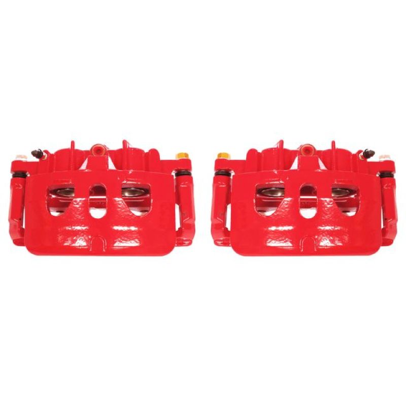 Power Stop 13-17 Ford Explorer Front Red Calipers w/Brackets - Pair - S5468