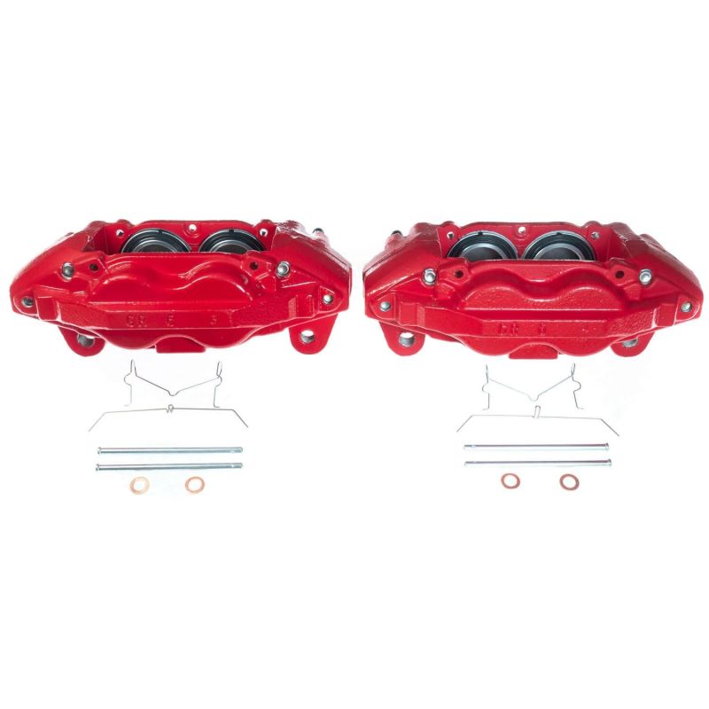 Power Stop 16-21 Toyota Sequoia Front Red Calipers - Pair - S7342