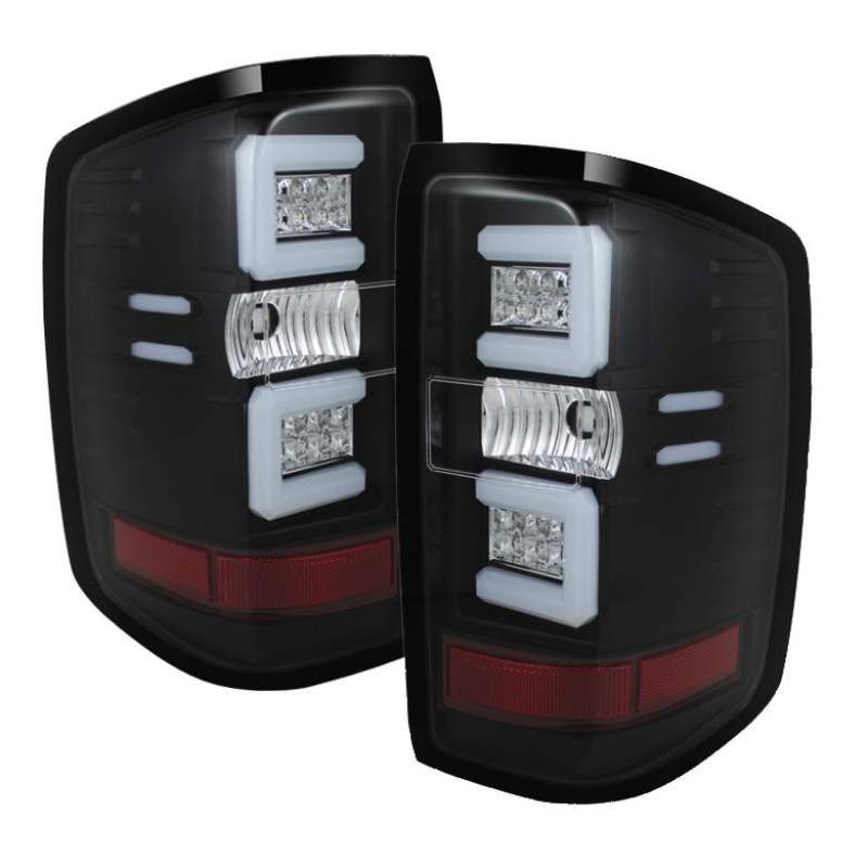 Spyder 5079985 Light Bar LED Tail Lights, Black