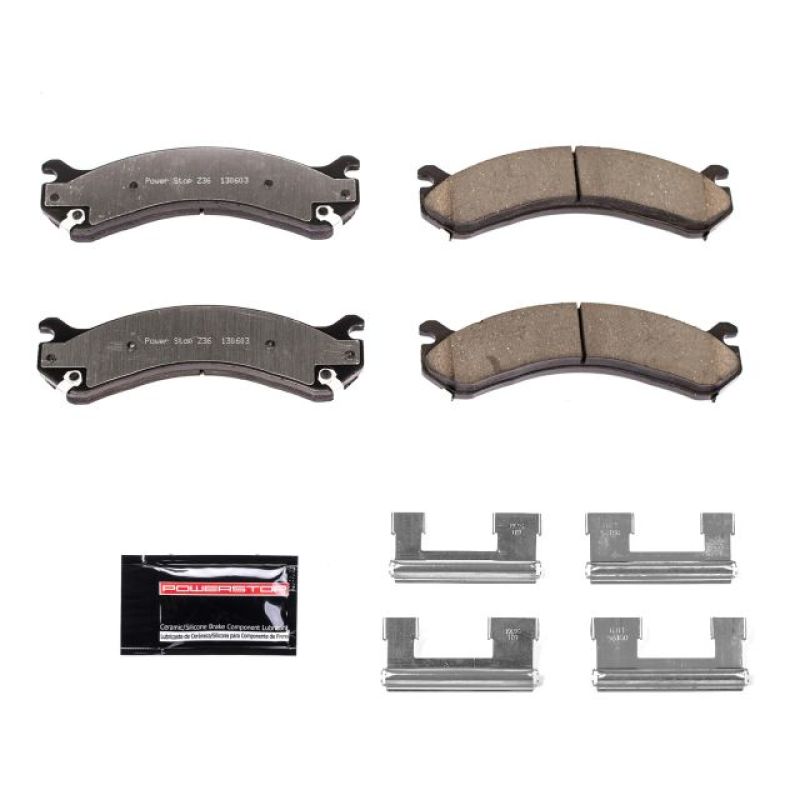 Power Stop 01-06 Chevrolet Silverado 3500 Rear Z36 Truck & Tow Brake Pads w/Hardware - Z36-909