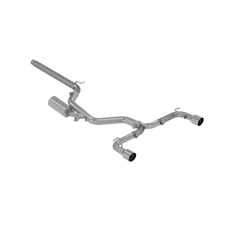 MBRP S4606304 Exhaust System Cat-Back Split Rear Exit Natural Polished Tip