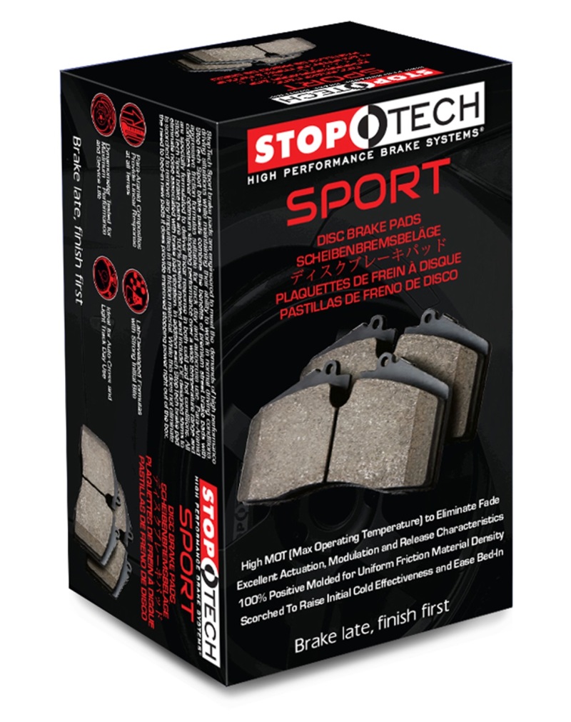 StopTech Sport 12-17 Volkswagen CC Front Brake Pads - 309.16330