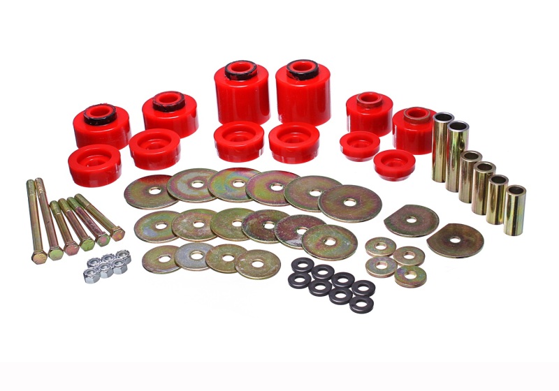 Energy Suspension 4.4123R Body Mount Bushing Red For Ford NEW