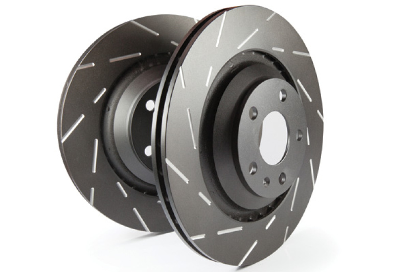 EBC fits 2015+ Ford Mustang (6th Gen) 2.3L Turbo (Performance Package) USR Slotted Rear Rotors - USR7696