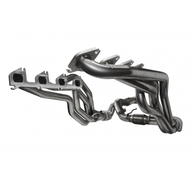 Kooks 11-14 Ford Raptor SVT 1 3/4in x 3in SS Longtube Headers and 3in SS OEM Exhaust Catted Y Pipe - 1352H220
