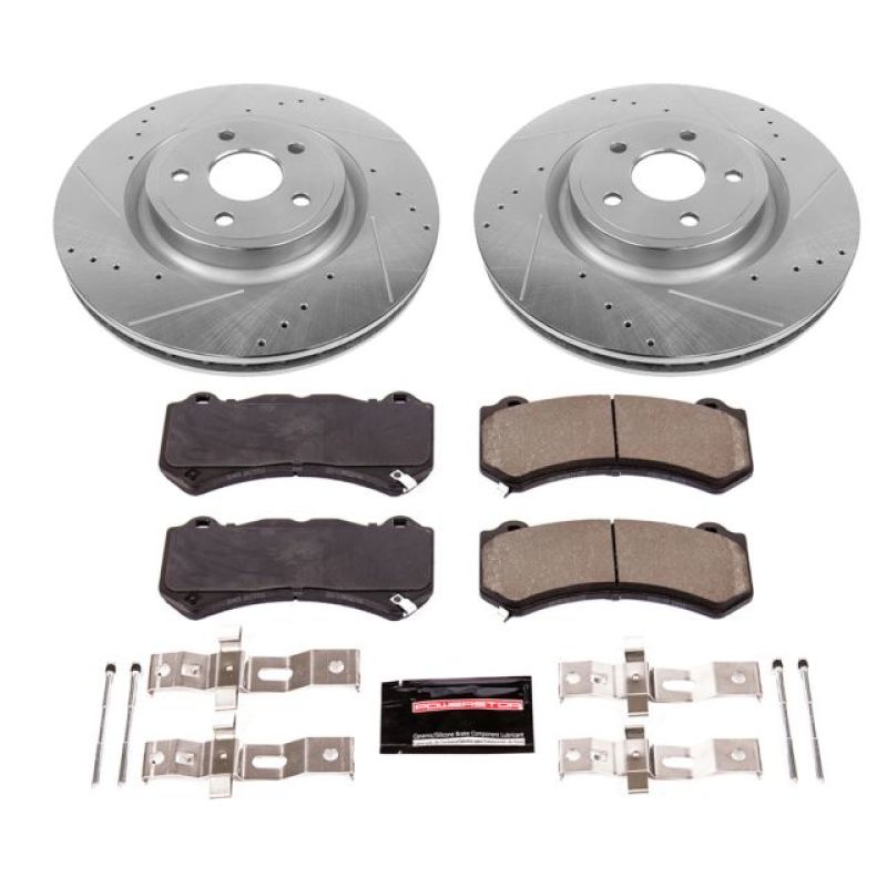 Power Stop K5957 Z23 Evolution Brake Kit Front NEW