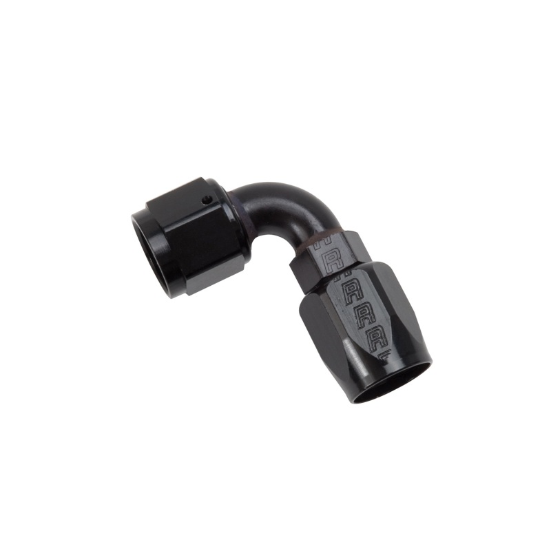 Russell Performance 610175 Full Flow 90 Degree Hose End -8AN Black Aluminum