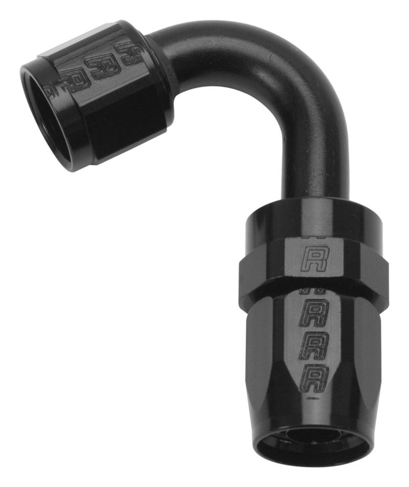 Russell Performance -6 AN Black 120 Degree Full Flow Swivel Hose End - 613405