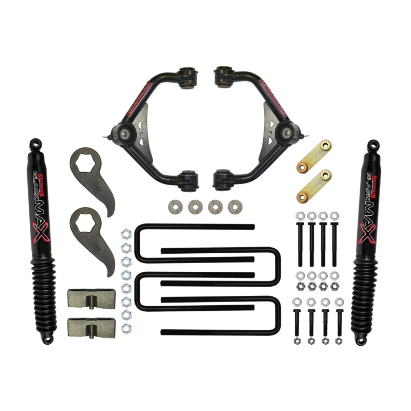 Skyjacker C11350PB 3-3.5 Inch Upper Control Arm Lift Kit With Rear Shocks NEW