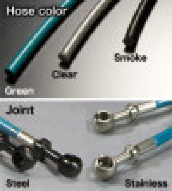 Project Mu Suzuki Cappuccino Stainless Steel Clear Teflon Brake Lines - BLS-001BC