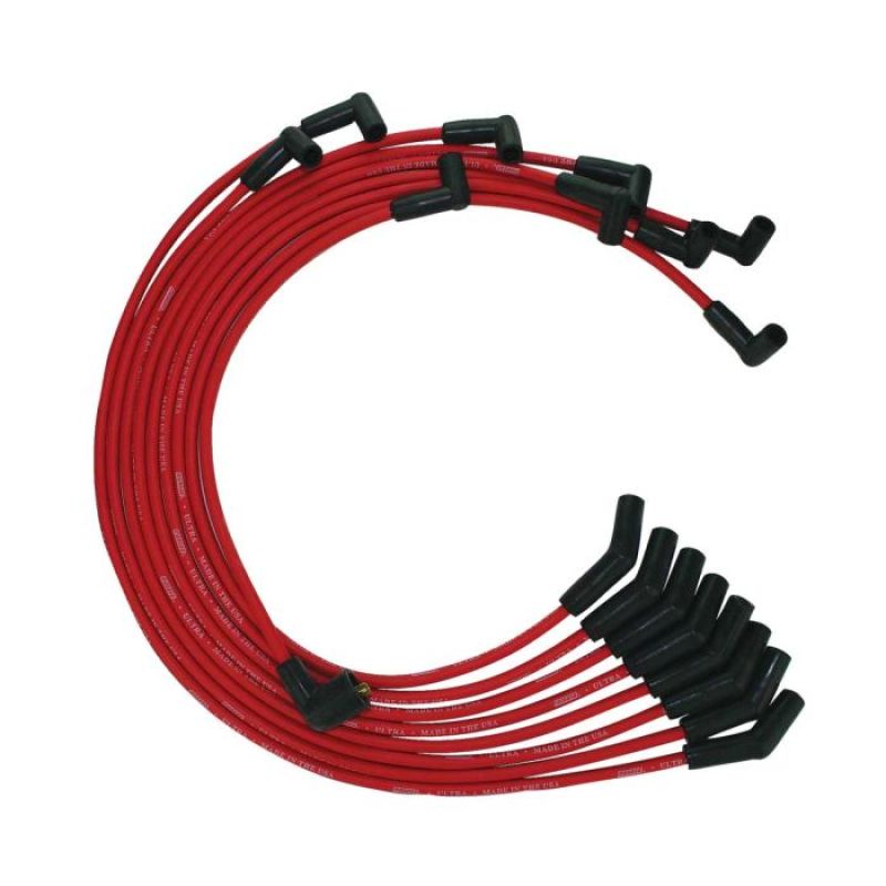 Moroso Ford 351C/390/429/460 HEI 135 Boots Ultra Spark Plug Wire Set - Red - 52074