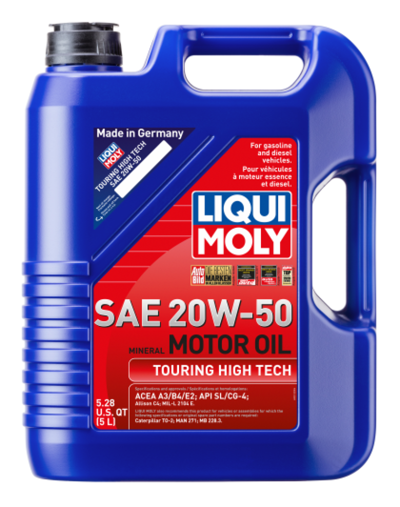 LIQUI MOLY 5L Touring High Tech Motor Oil 20W50 - Single - 20114-1