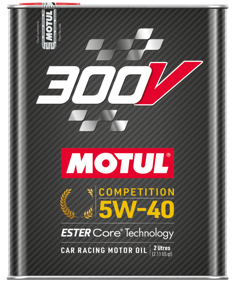 Motul 2L Synthetic-ester Racing Oil 300V COMPETITION 5W40 10x2L - 110817