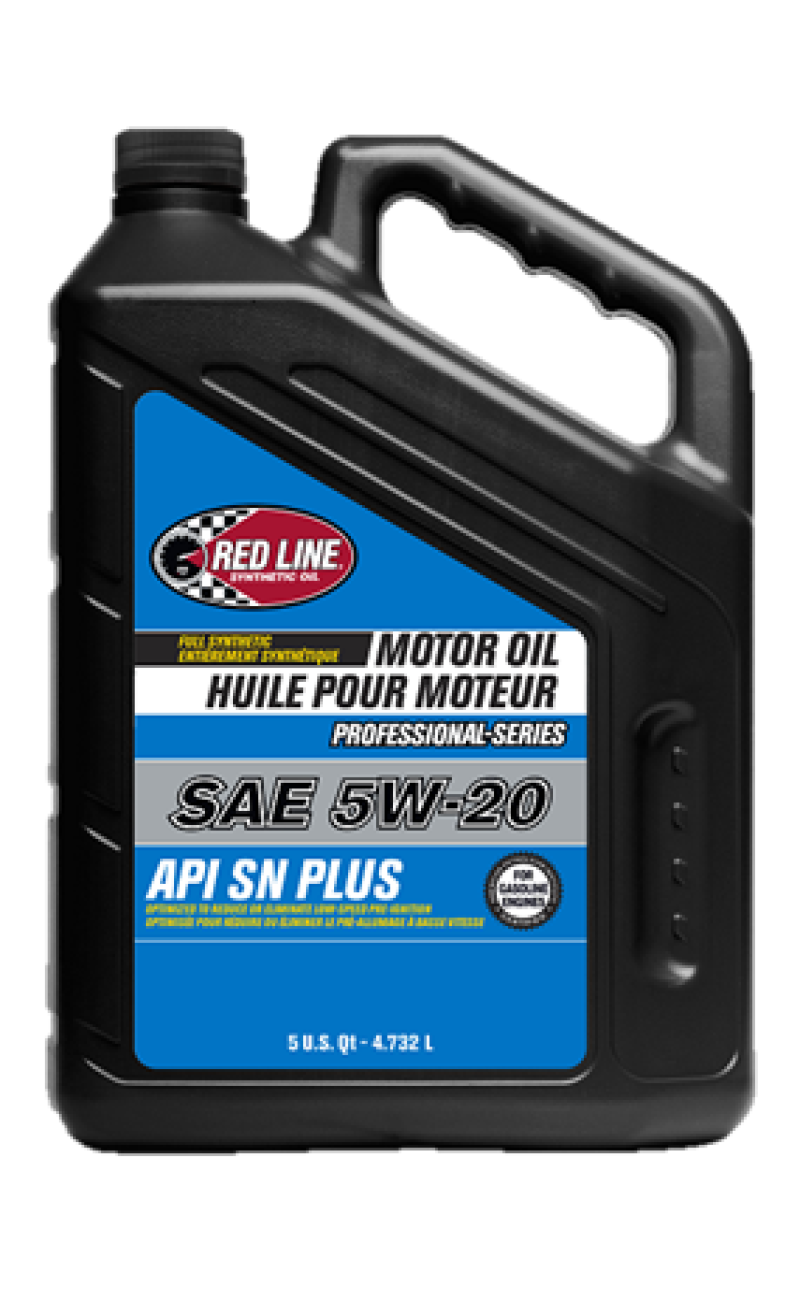 Red Line Pro-Series API SN+ 5W20 Motor Oil - 5 Quarts - Single - 12815-1