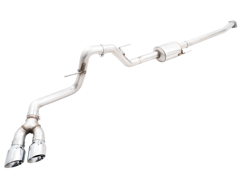 AWE 0FG  fits 21+ Ford F150 Dual Side Exit Cat-Back Exhaust- 4.5in Chrome Silver Tips - 3015-22067