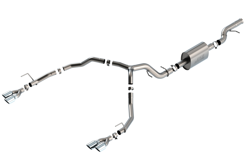 Borla fits  21-22 Chevrolet Tahoe 6.2L V8 2/4WD 4DR Brushed T-304 Stainless Steel S-Type Cat-Back Exhaust - 140859
