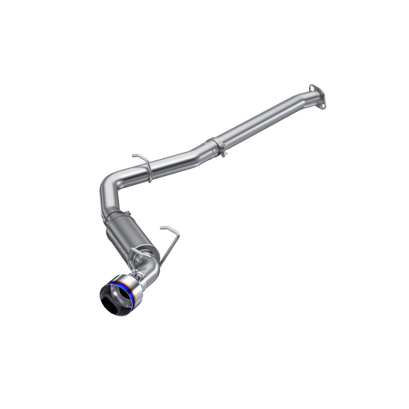 MBRP 12-22 Subaru BRZ 17-22 Toyota GR86 Stainless Steel 3in Cat-Back-Single Rear Exit w Burnt Tip - S48063BE