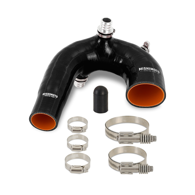 Mishimoto 2016+ Polaris RZR XP Turbo Silicone Intake J-Tube - Black - MMHOSE-RZR-16AIBK