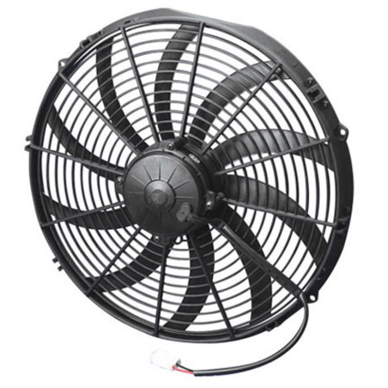 Spal 30102048 16" High Performance Electric Cooling Fan; Curved Blade / Push