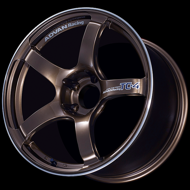 Advan TC4 18x8.5 +45 5-100 Racing Umber Bronze & Ring Wheel - YAD8H45DUAR