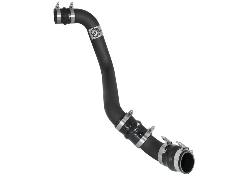 aFe Bladerunner Intercooler Tube Hot Side 3in fits 17-18 GM Diesel Trucks V8-6.6L (td) L5P - Black - 46-20338-B