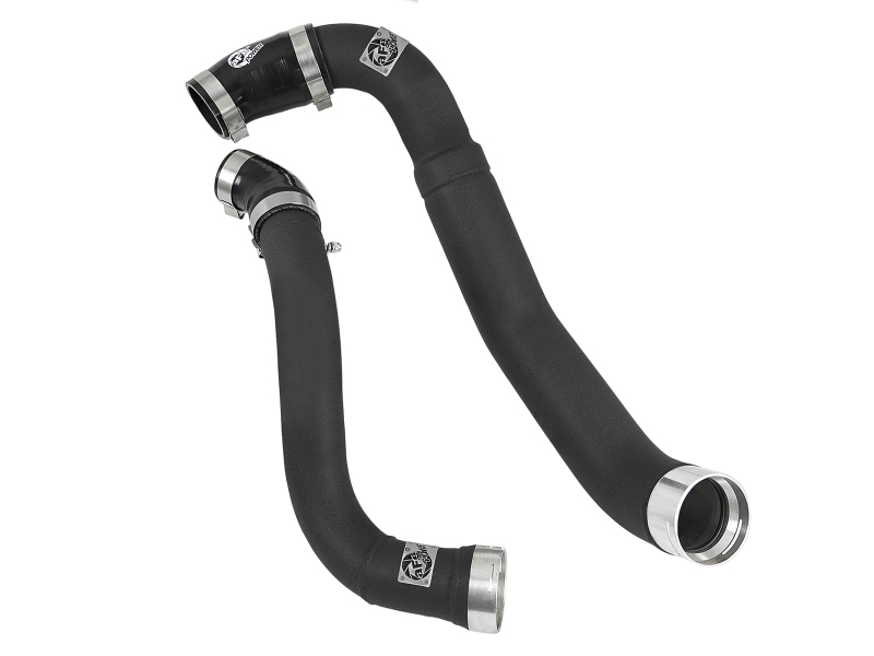 aFe Bladerunner 3.5in-3in Intercooler Cold Side Tube Black - fits 18-19 Ford F-150 V6-3.0L (td) - 46-20364-B