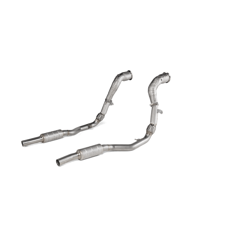 Akrapovic fits 2020+ Audi RS Q8 (4M) Link Pipe Set (SS) Catted (Excl Models w/5C1 Option Code) - DP/L-AU/SS/2