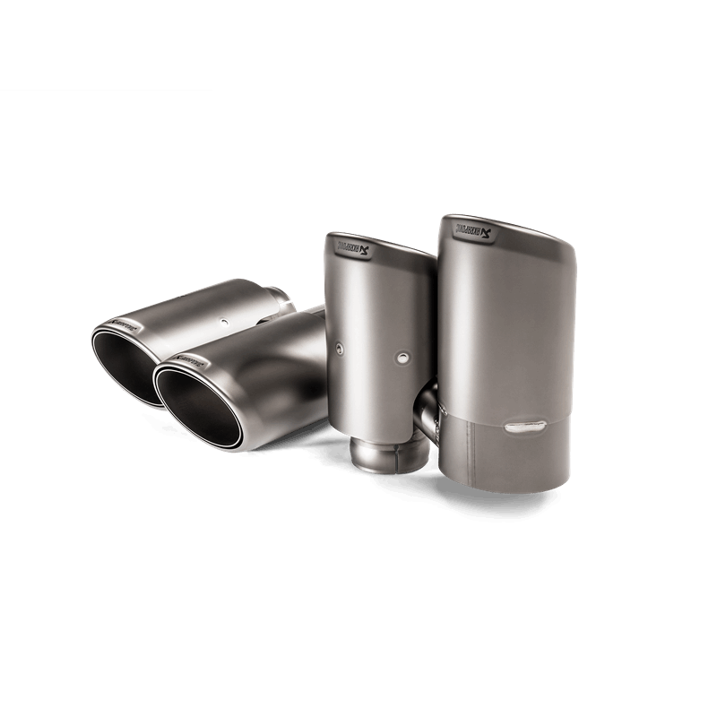 Akrapovic fits 2018+ Porsche Cayenne V6 (536) Tail Pipe Set (Titanium) - TP-T/S/23