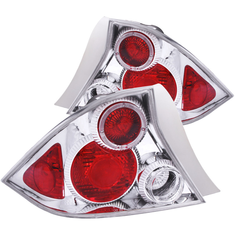 Anzo 221045 Tail Light Assembly - Clear Lens, Chrome Housing (Pair) NEW