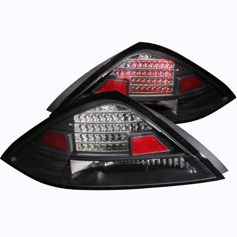 ANZO fits 2003-2005 Honda Accord LED Taillights Black - 321029