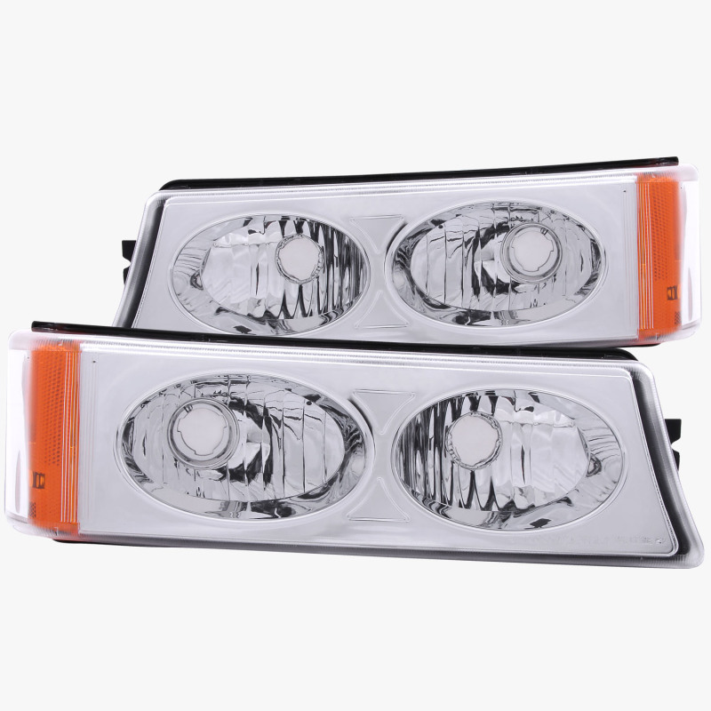 Anzo 511035 Parking Light Assembly, Euro, Clear Lens, Chrome Housing, Pair NEW