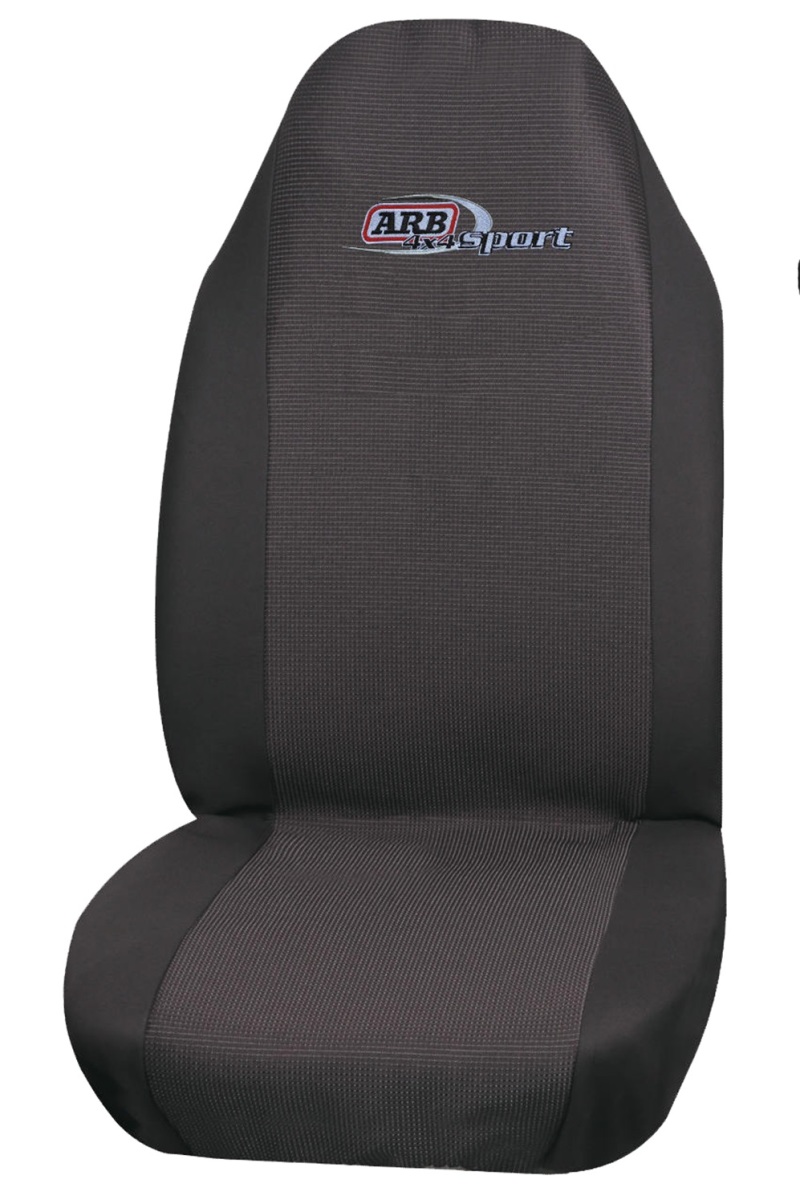 ARB 105506NP Rear Sport Seat Cover - Black/Gray (2-Pieces); For Jeep