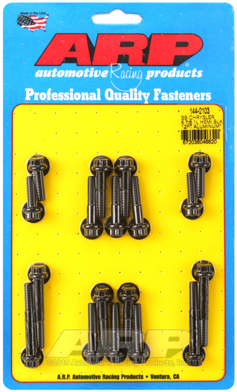 ARP 144-2103 Intake Manifold Bolt Kit - 12 Point Head; For Mopar 5.7/6.1L NEW