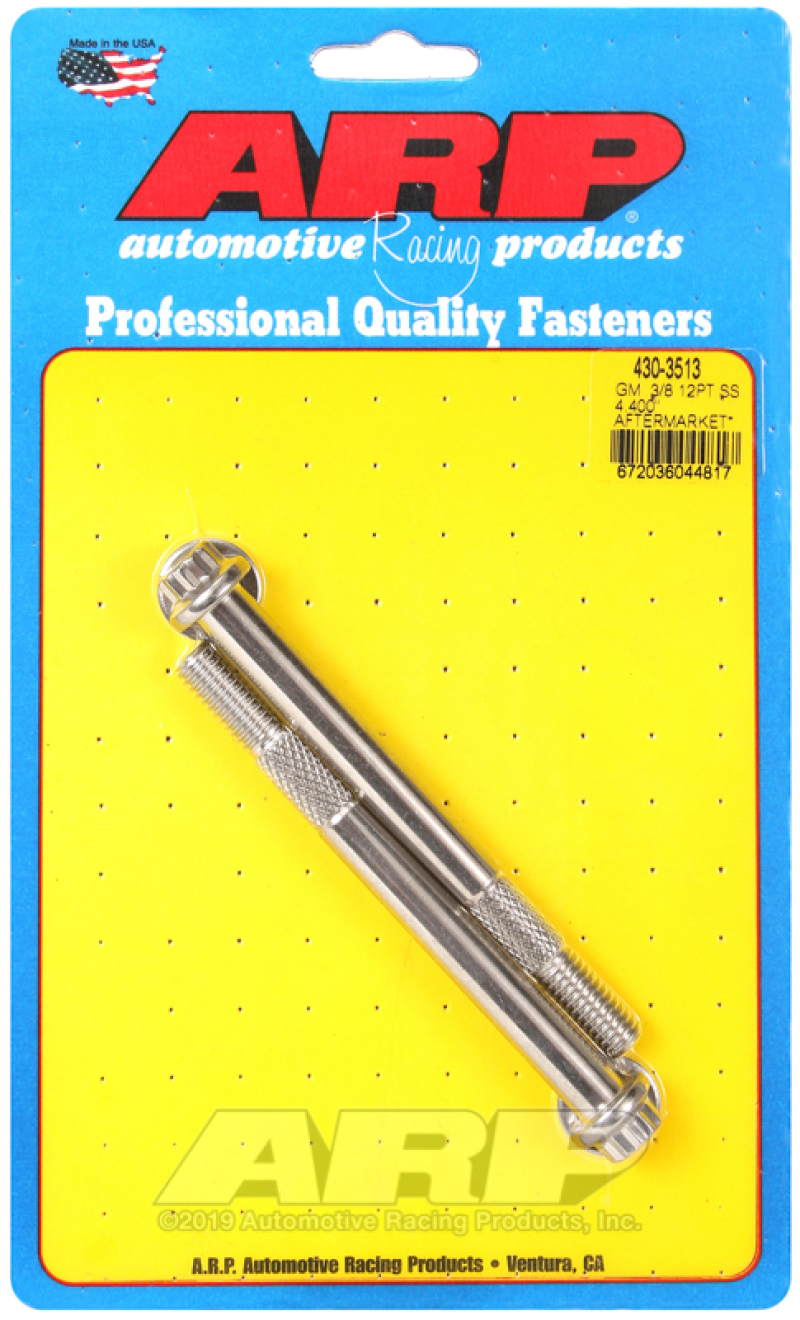 ARP 430-3513 Starter Bolt 12 Point Style 3/8" x 4.40" UHL Stainless Steel for GM