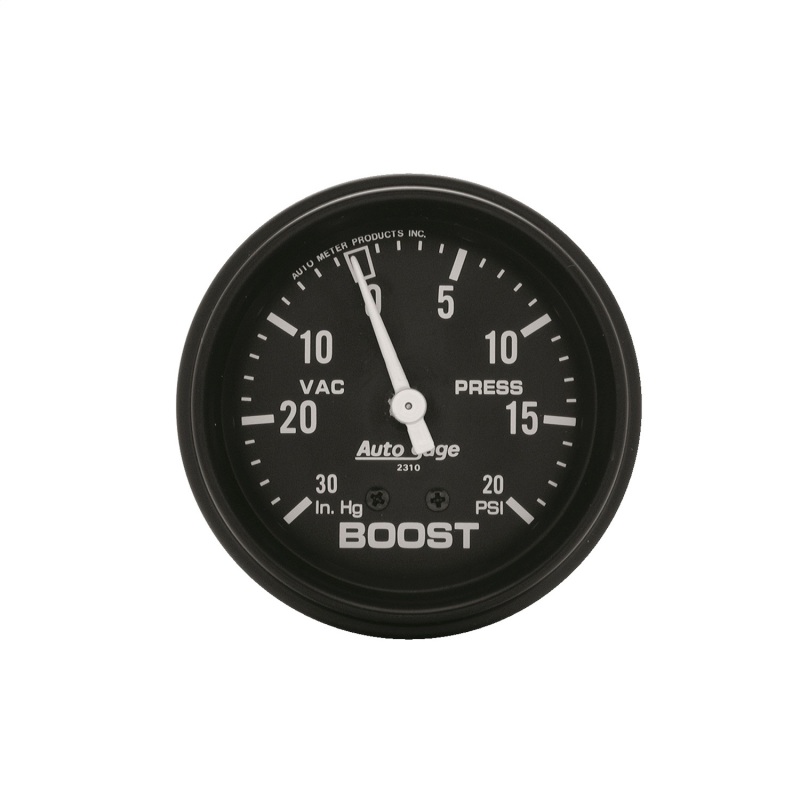 Auto Meter 2310 2-5/8" Mechanical Boost/Vacuum Auto Gauge Full Sweep