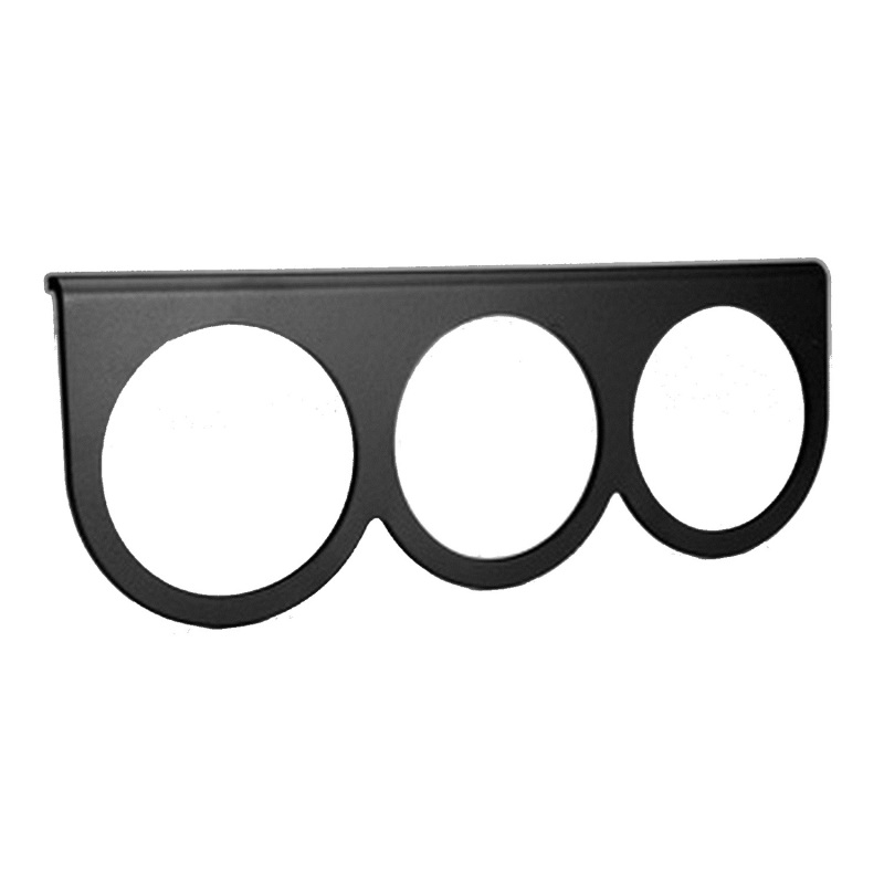 Auto Meter 3233 Triple Gauge Mounting Panel 2-5/8" Black Aluminum