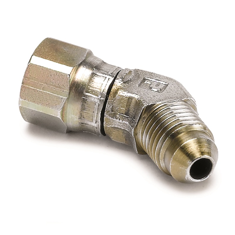 Auto Meter 3273 Fitting Adapter 45 Degree -4An Female To -4An Male Steel
