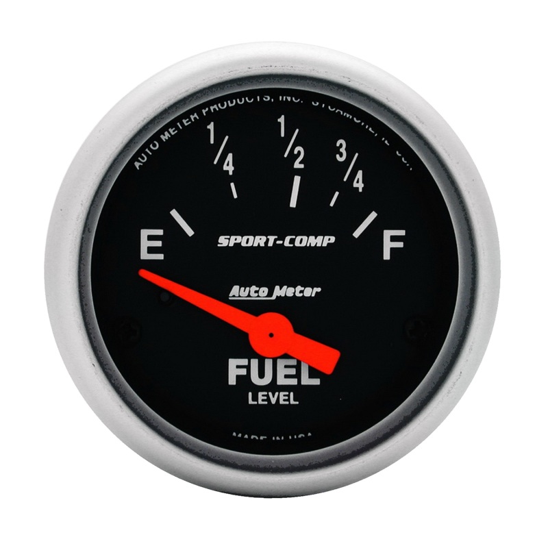 Auto Meter 3315 2-1/16" Sport-Comp Electric Fuel Level Gauge; 73-10 Ohm