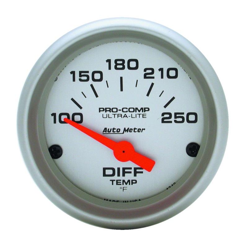 Auto Meter 4349 Differential Temp Gauge, 2 1/16", 100-250 F, Electric NEW